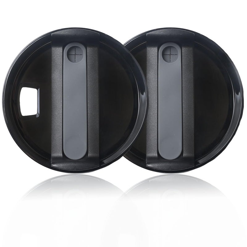 40oz Tumbler Lid for Stanley Spill Proof Splash Resistant Tumbler CoversReplacement cover for Stanley Cup Accessory2 pack Black 40oz