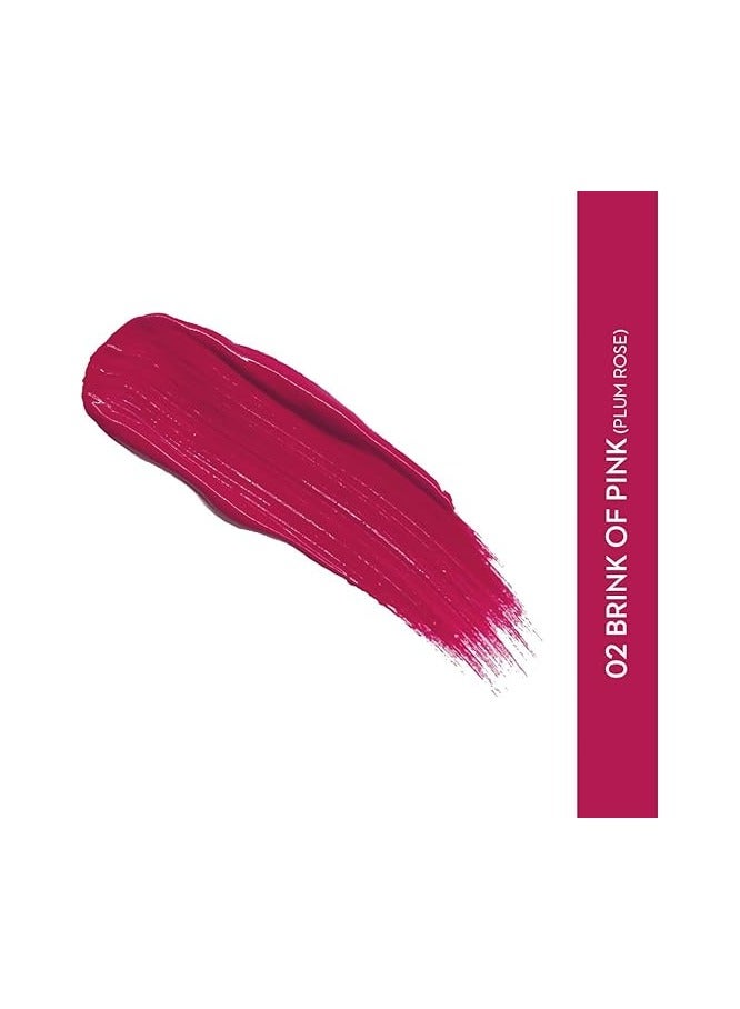 SUGAR Cosmetics Smudge Me Not Liquid Lipstick 02 Brink Of Pink (Plum Rose), 4.5 ml - Image 2