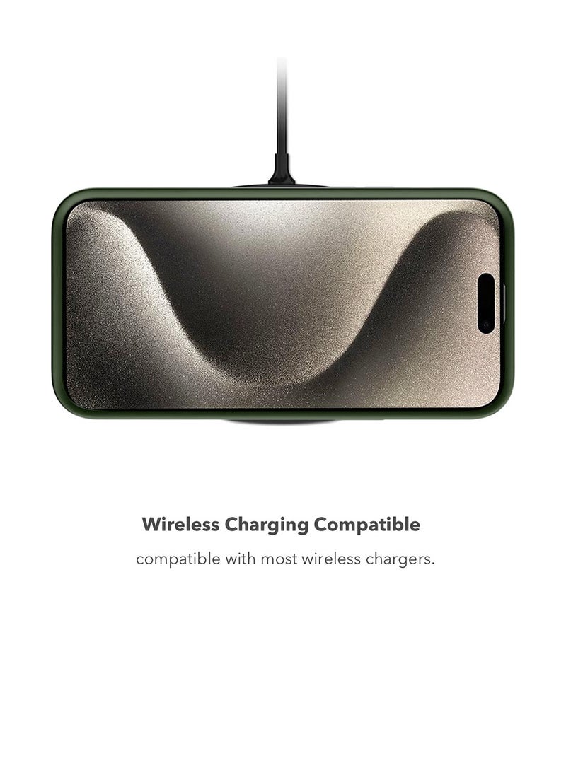 Gear4 D3O NEO Hybrid Crystal With MagSafe Wireless Charging Function And Magnetic Car Holder Case Cover For Apple iPhone 15 Pro Max 2023 Green  - Image 2