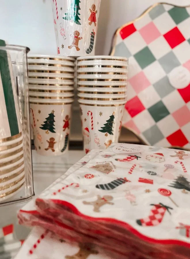 ميري ميري Multi Check Large Napkins