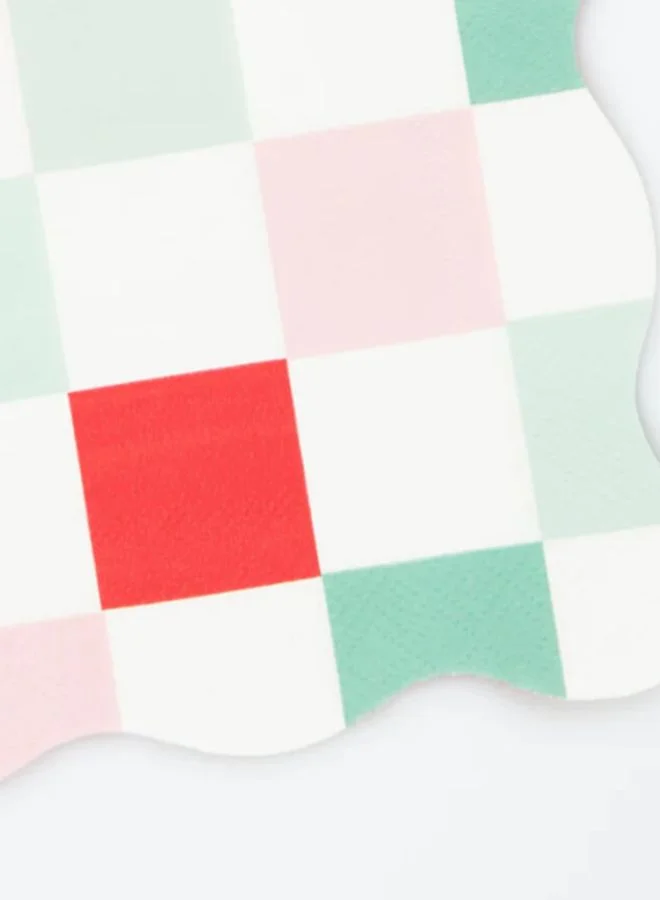 ميري ميري Multi Check Large Napkins