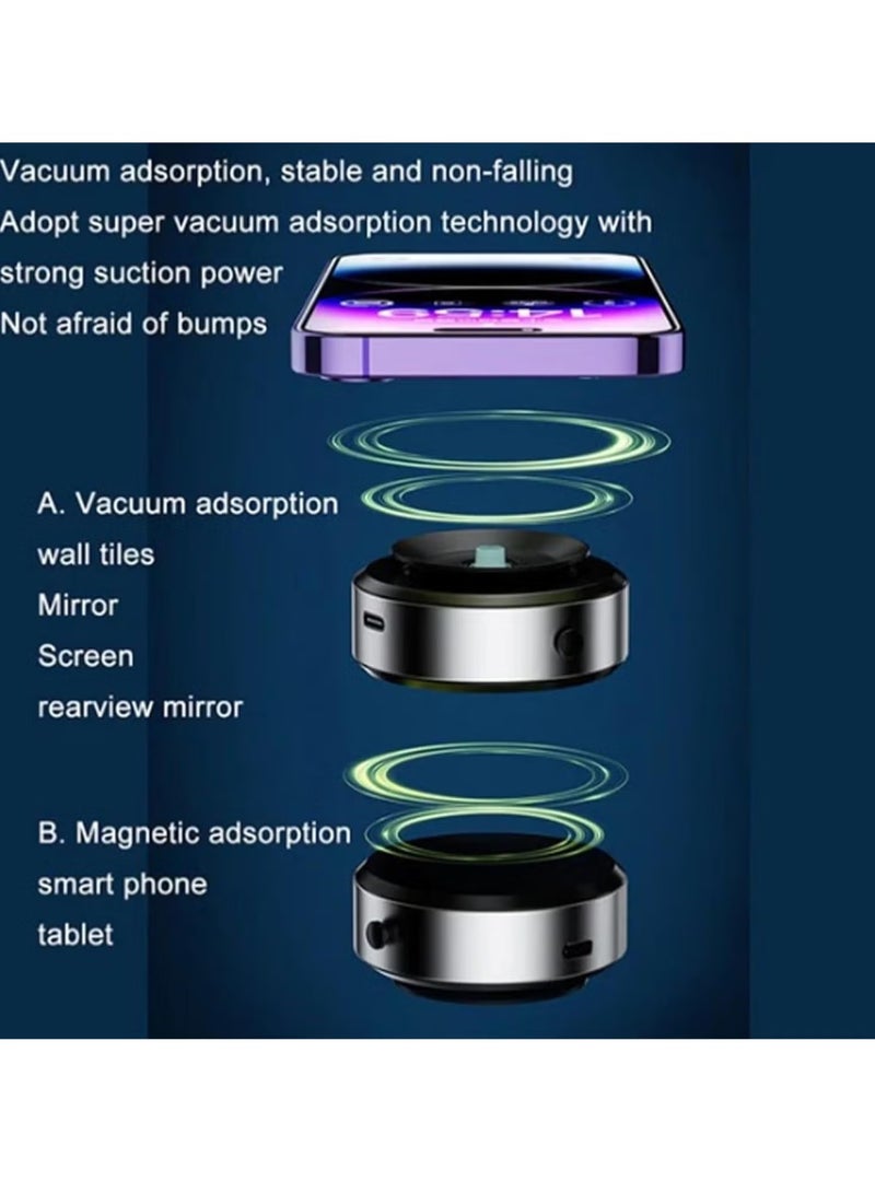 Smart Vacuum Suction Phone Holder - Double-Sided Adsorption for Versatile Use - Image 2