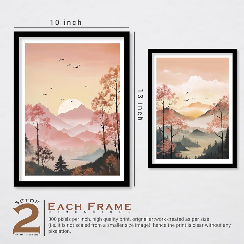 ARTELLY Wall Painting for Living Room Bedroom HomeWall Decoration Framed Posters Wall Art Frames For Office Wall Decor Scenery Paintings Medium Modern Art 10 - Image 2