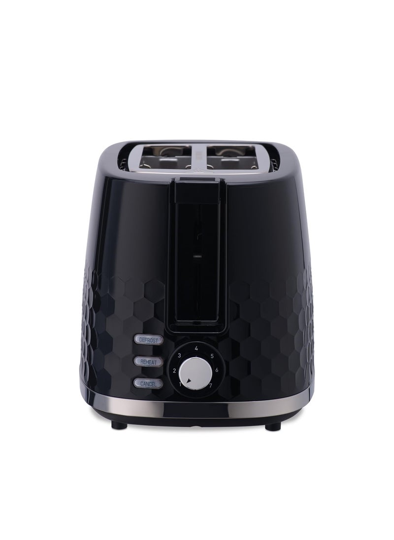 morphy richards Morphy Richards Hive Series Pop Up Toaster With 2 Slice Glossy Black 850 Watts  - Image 1