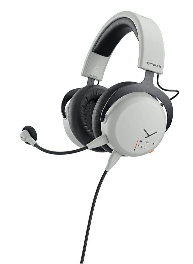 بيير ديناميك beyerdynamic MMX 150 closed over-ear gaming headset with augmented mode, META VOICE microphone and excellent sound for all devices, Wired, Grey - Image 1