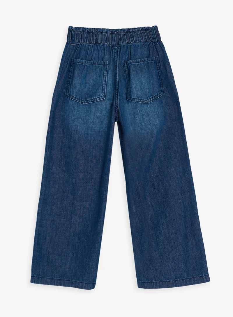 ريبلز مع نمشي Girls Wide Leg Jeans