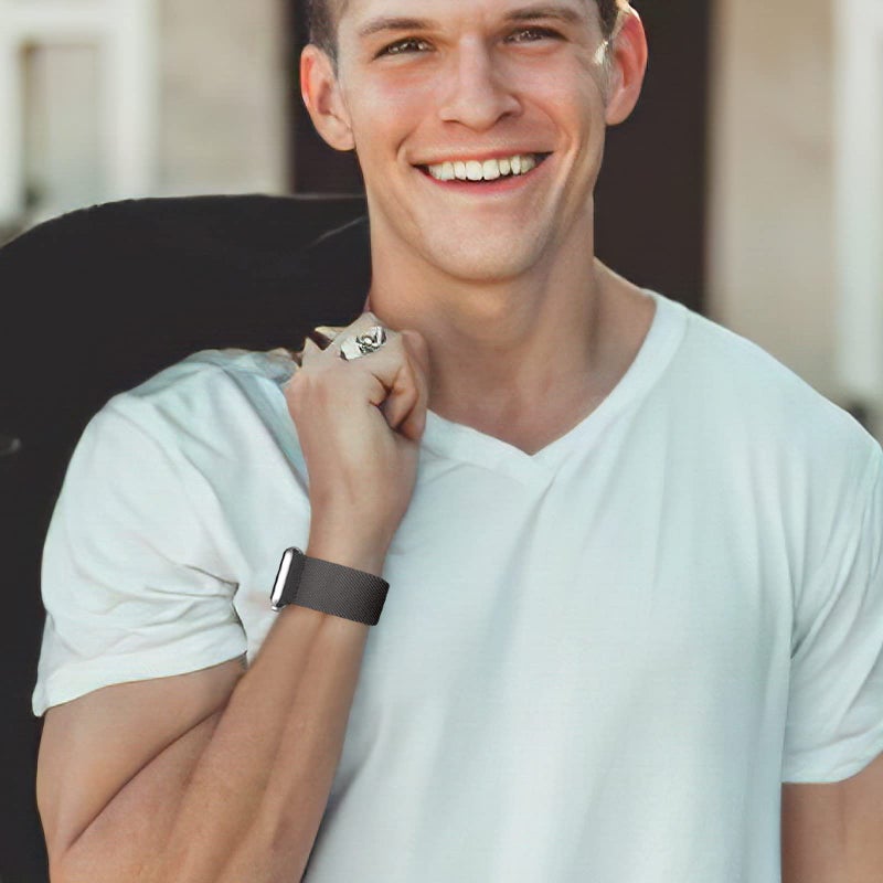 DaQin 3 Pack Stretchy Solo Loop Compatible with Apple Watch Bands for Men 49mm 46mm 45mm 44mm 42mm, Soft Nylon Braided Elastic Strap for iWatch Band Series 11 10 9 8 7 6 5 4 3 SE Ultra 3 Ultra 2 Ultra - Image 5