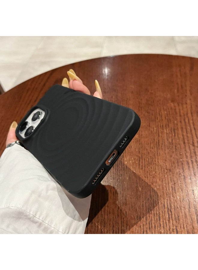 NIBEMINENT Sun Soft Shell Silicone Shell Protective TPU Case Cover For iPhone 14 Plus, Black - Image 2