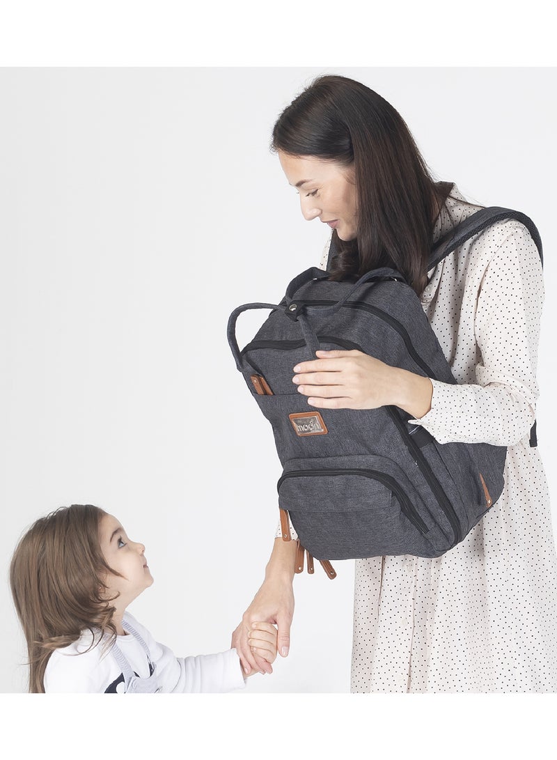 Moon Karyme Diaper Bag Pack - Black - Image 5