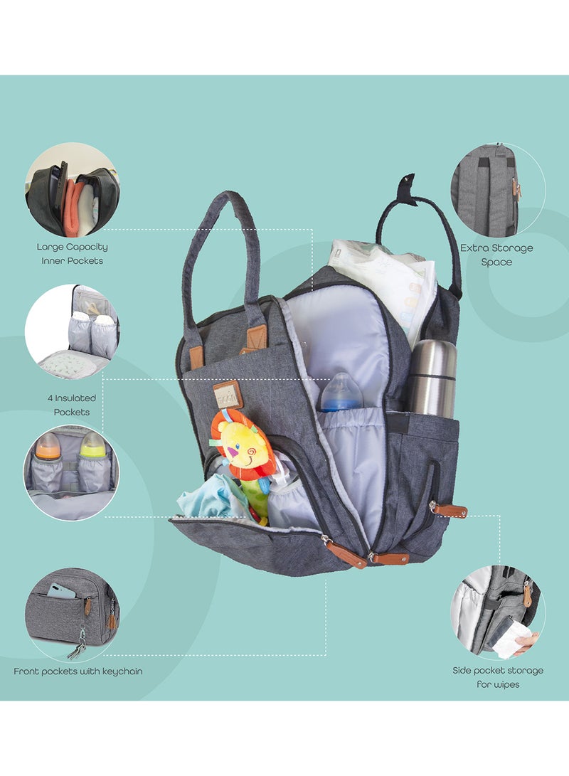 Moon Karyme Diaper Bag Pack - Black - Image 3