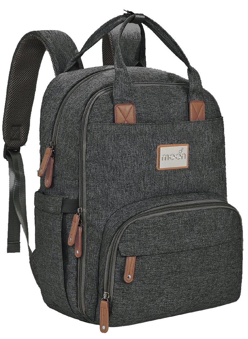 Moon Karyme Diaper Bag Pack - Black - Image 1