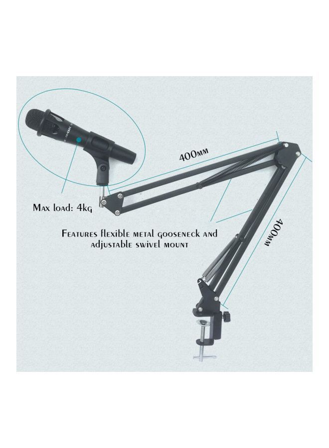 NIBEMINENT Microphone Suspension Arm Clip Holder LU-D5675B Black - Image 5