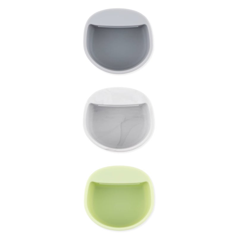 BUMKiNs Bumkins Baby Silicone Little Dippers Attaches to Bowls Dishes and Plates Sauce Cup Holds Condiments Dip Puree Toppings Baby Led Weaning Essential Feeding Supplies for Babies 6 Months Up