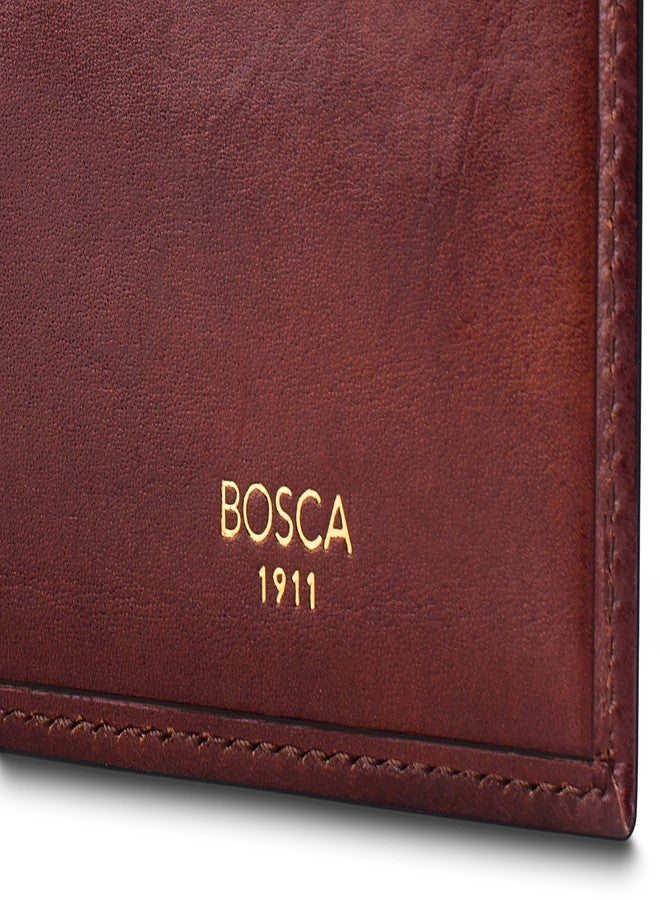 Bosca Old Leather Passport Holder For Men & Women - RFID Blocking, Travel Passport Wallet With Classic Finish, Gift Packaging Included Dark Brown - Image 3