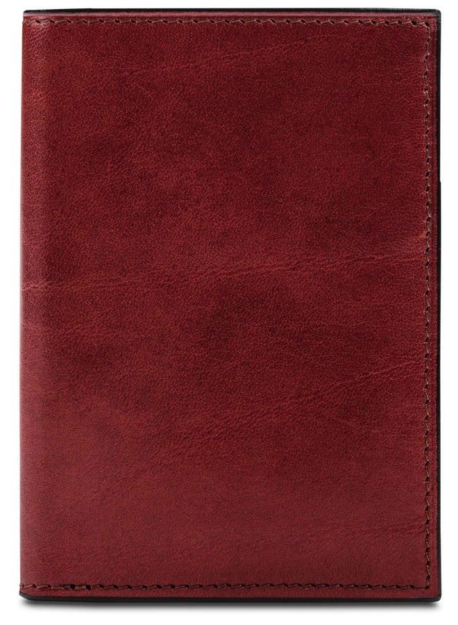 Bosca Old Leather Passport Holder For Men & Women - RFID Blocking, Travel Passport Wallet With Classic Finish, Gift Packaging Included Dark Brown - Image 2