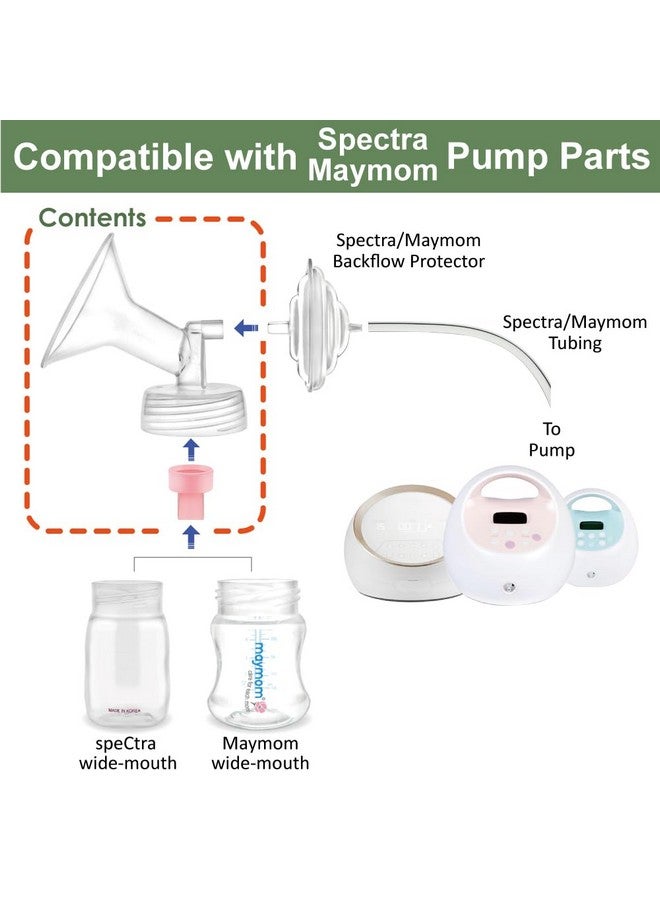 Maymom Pump Part Compatible With Spectraameda Luna Pumps Syngery Gold; Incl Wide Mouth Flange 19 Mm Valve; Not Original Spectra Flange; Replaces Spectra S1 S2 Plus Shield Pump Parts Accessories - Image 3