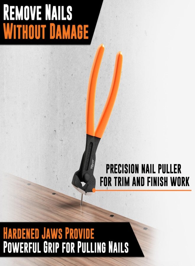 AMERICAN MUTT TOOLS كماشة قطع طرفية متينة مقاس 8 بوصات من أدوات Mutt - أداة CRV End Nippers - كماشة سحب المسامير، أداة سحب المسامير - Image 3