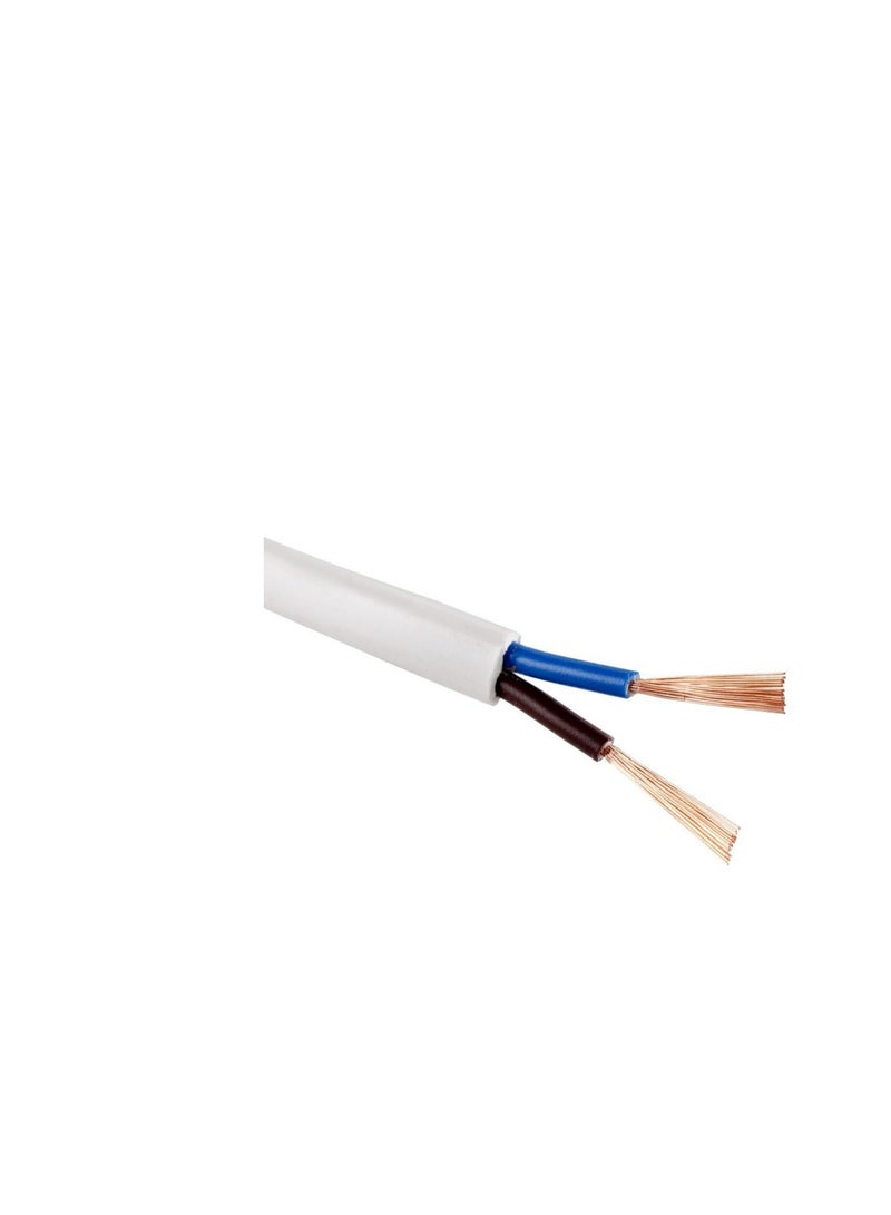 RR 0.75mm X 2Core Flexible Cable White