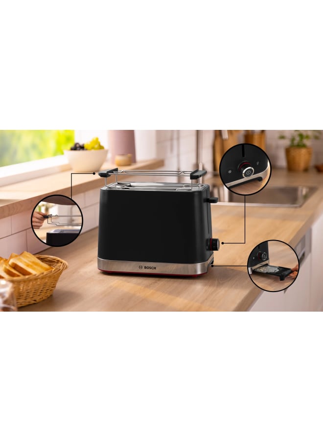 BOSCH Compact toaster MyMoment Black TAT4M223 950 W TAT4M223 Black - Image 3