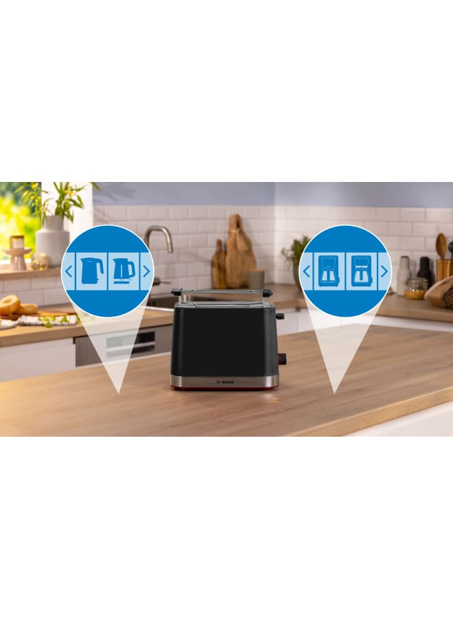 BOSCH Compact toaster MyMoment Black TAT4M223 950 W TAT4M223 Black - Image 2