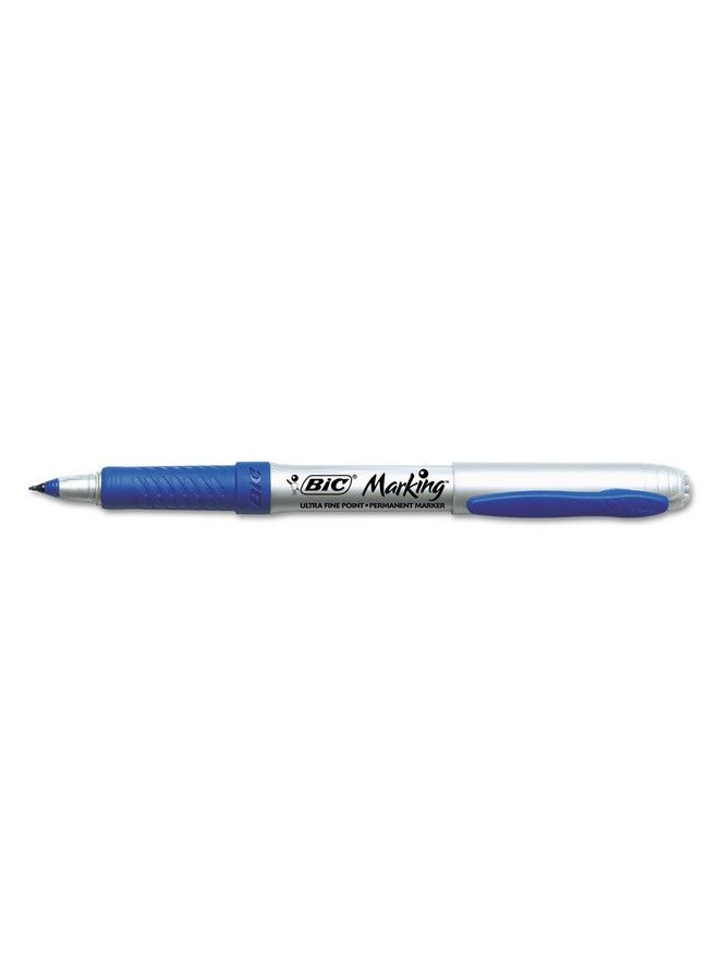 Bic Gpmu11Be Marking Ultrafine Tip Permanent Marker Deep Sea Blue Dozen - Image 2