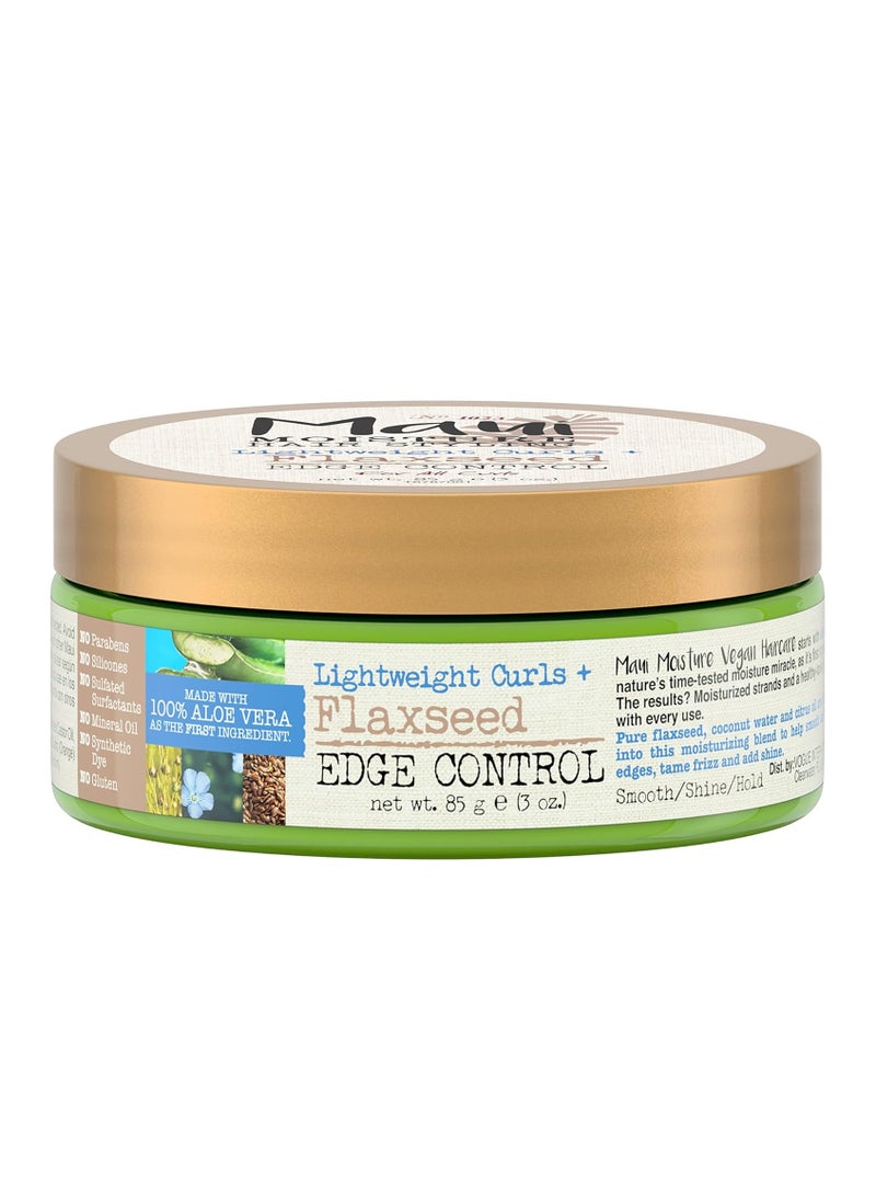 MAUI MOISTURE Lightweight Curls + Flaxseed Edge Control Hair Gel 85g  - Image 1