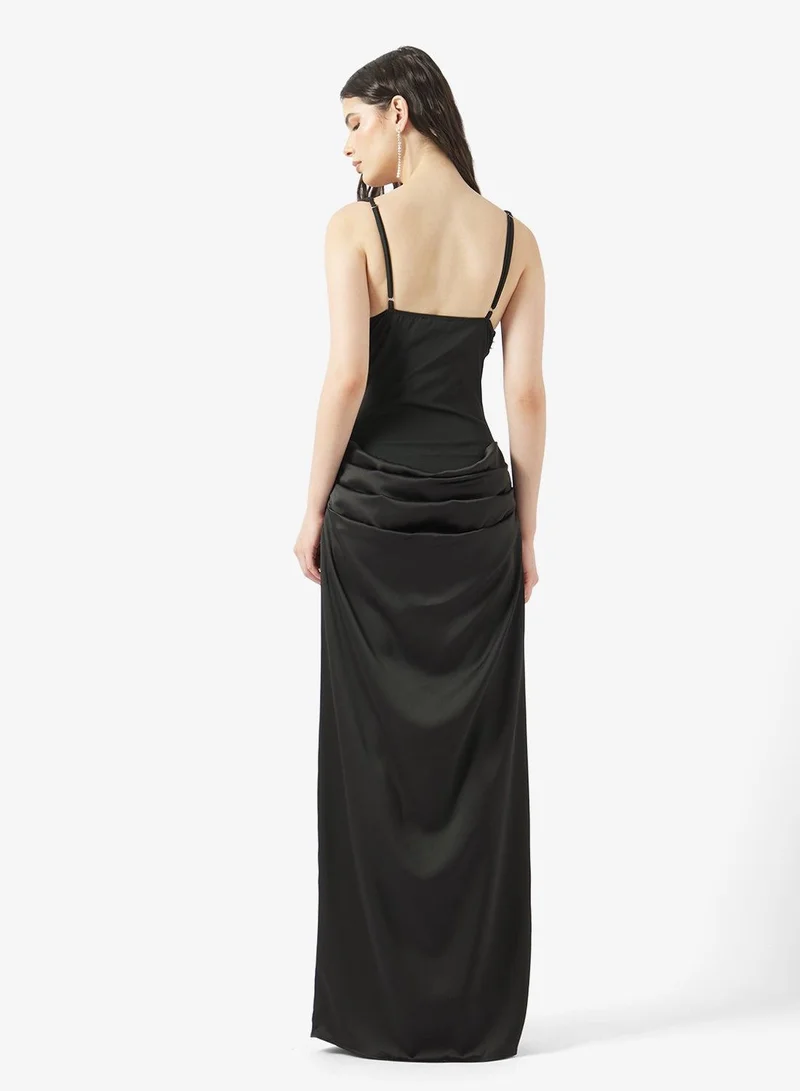 Ginger Corset Bodice Ruched Bodycon Dress
