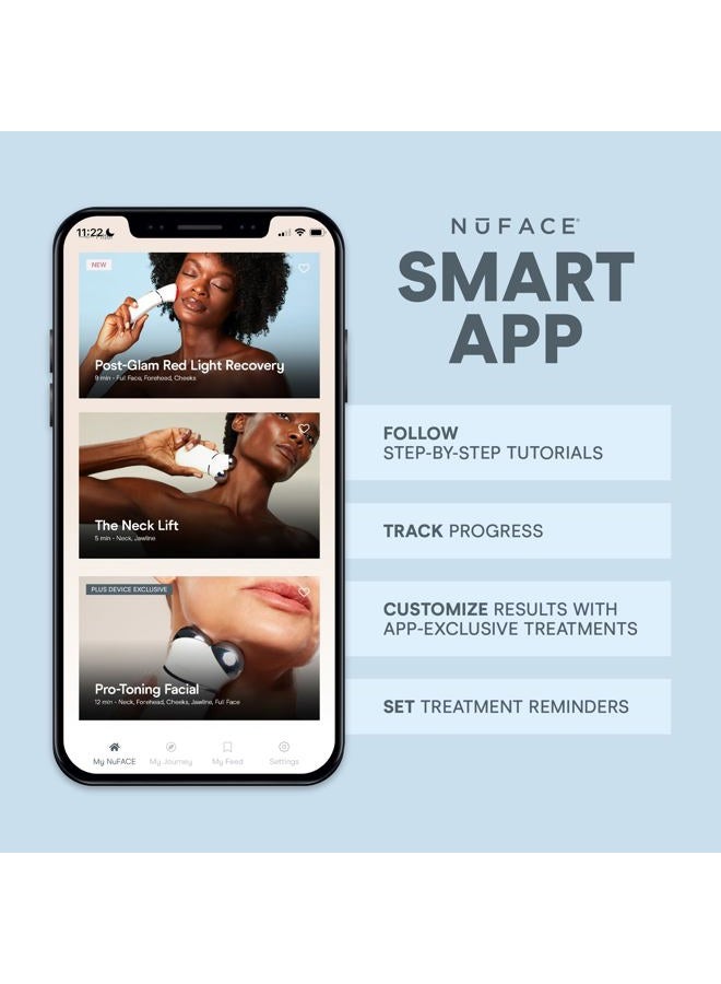 Nuface TRINITY+ LED Red Light Wrinkle Reducer Attachment for Microcurrent Facial Device - FDA Cleared At Home 3-Minute Fine Lines and Wrinkles Treatment for Smile Lines, Under Eyes & Forehead - Image 5