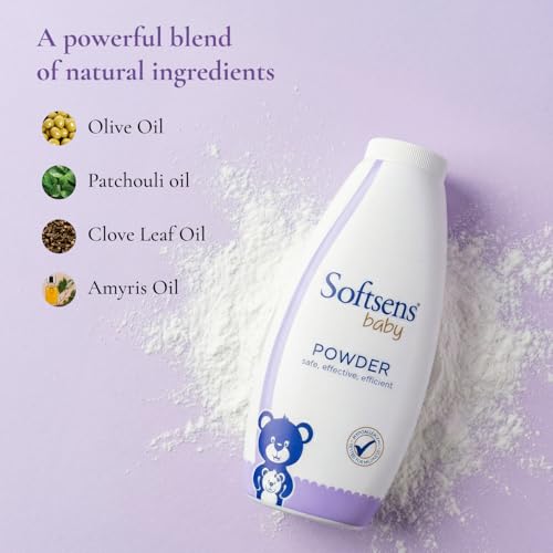 Softsens Baby Powder|Enriched with Patchouli & Olive|Soothes & Moisturises Baby’s Skin|Mild,Dermatologically Tested,Hypoallergenic & Paraben-Free|400g - Image 4