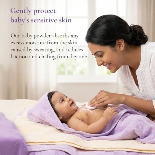 Softsens Baby Powder|Enriched with Patchouli & Olive|Soothes & Moisturises Baby’s Skin|Mild,Dermatologically Tested,Hypoallergenic & Paraben-Free|400g - Image 3