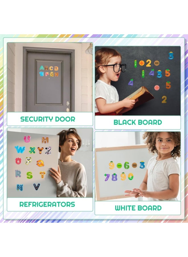Magnetic Alphabet Letters u0026 Numbers Set, Educational Fridge Magnets for Kids, Word Building u0026 Spelling Games for Toddlers, Educational Learning Tool with Uppercase ABCs (56-Piece, Non-Toxic) - Image 3