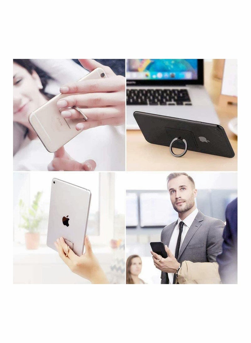 Bluejw Transparent Cell Phone Ring Holder Kickstand, Clear Finger Grip Stand for Phones, 4Pcs - Image 2