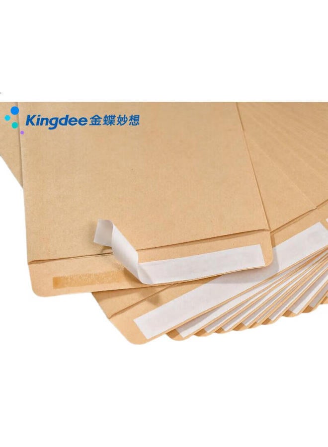 Kingdee 20 Pieces/Pack Blank Kraft Paper Self-Adhesive Envelopes No. 7, Thickened With Double-Sided Tape, Vintage Chinese-Style Paper Bags, Self-Sealing Sample Packaging Bags - Image 3