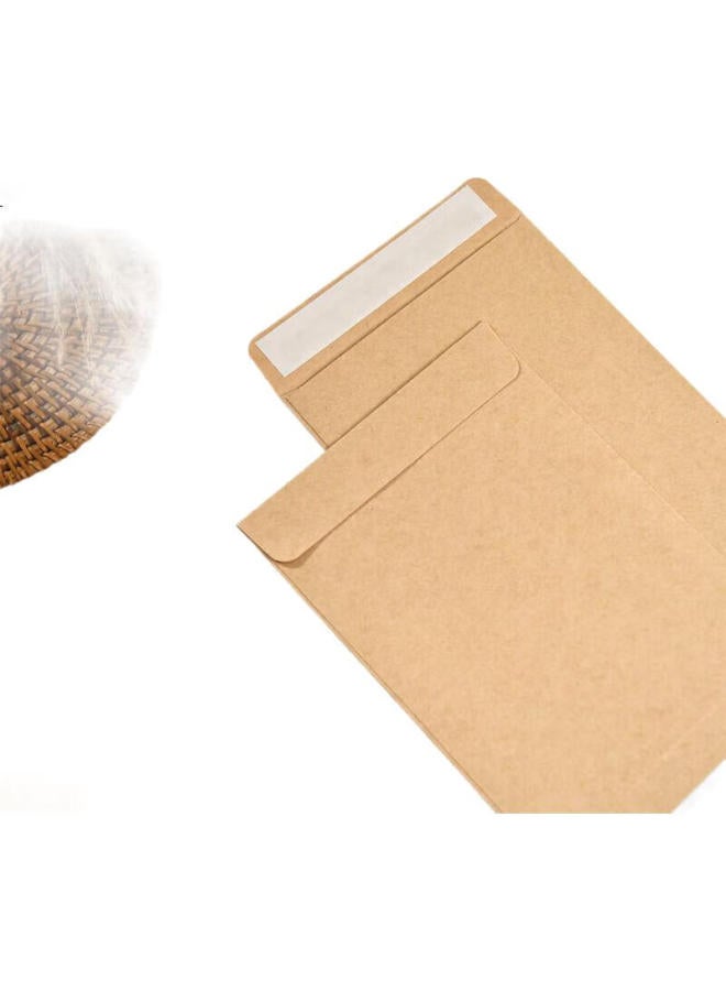Kingdee 20 Pieces/Pack Blank Kraft Paper Self-Adhesive Envelopes No. 7, Thickened With Double-Sided Tape, Vintage Chinese-Style Paper Bags, Self-Sealing Sample Packaging Bags - Image 1