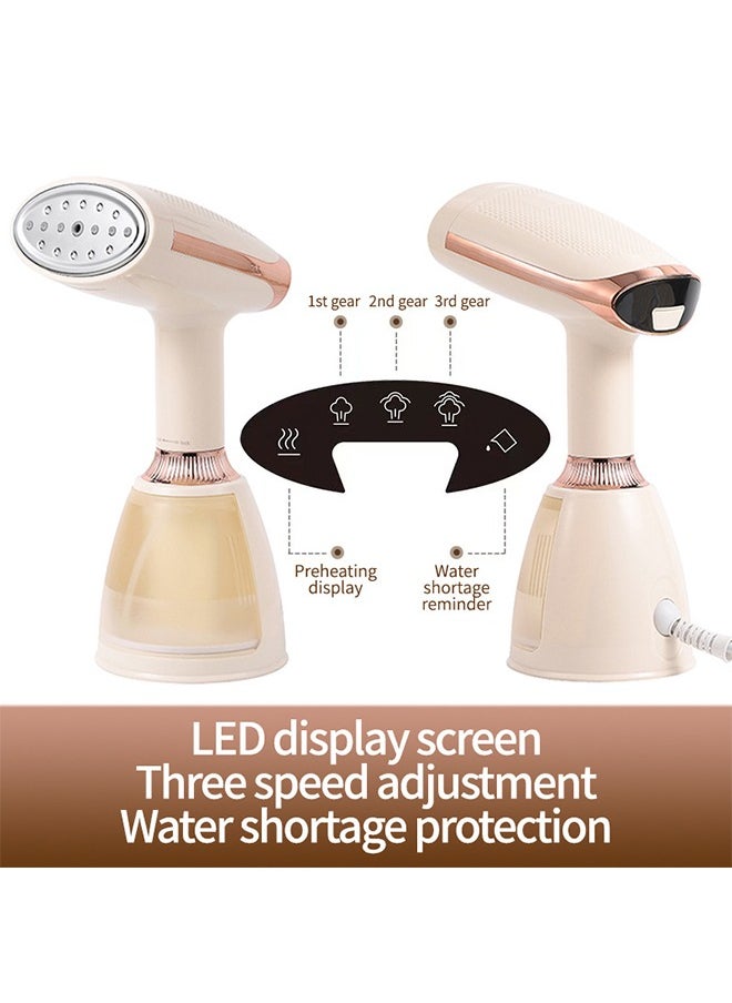 Joshberg Portable Handheld Steamer,Garment Steamers,Steamer for Clothes,Wrinkle Removers Three Power Levels 1500W Powerful 280ml water tank  - Image 3