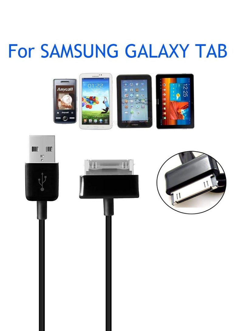 كابل شحن ونقل بيانات متوافق مع أجهزة سامسونج تاب ذات منفذ 30-Pin (Tab 2 10.1 N8000، 7.0 P3100، Note 10.1 P5100، وغيرها). - Image 4