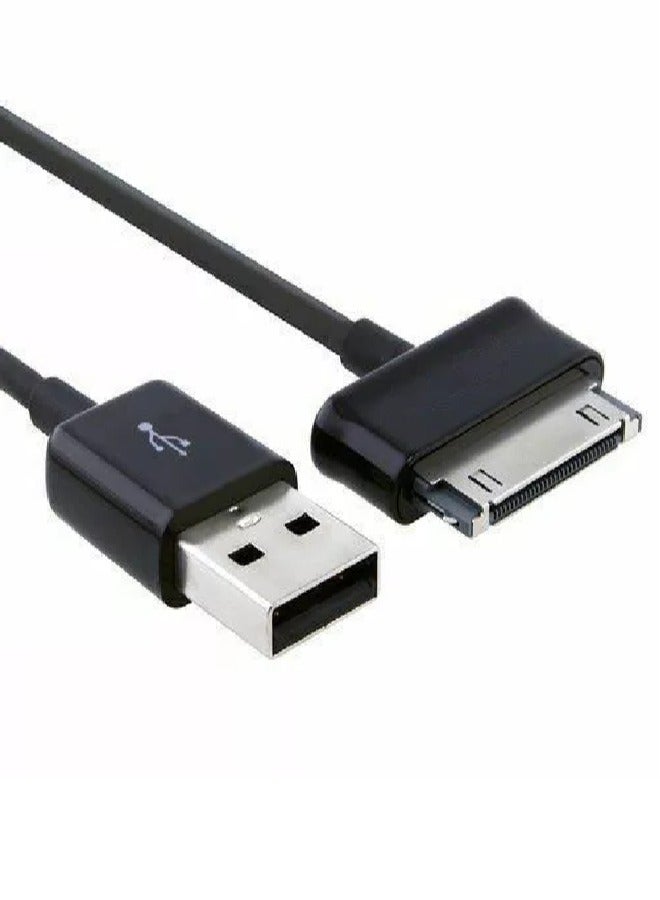 كابل شحن ونقل بيانات متوافق مع أجهزة سامسونج تاب ذات منفذ 30-Pin (Tab 2 10.1 N8000، 7.0 P3100، Note 10.1 P5100، وغيرها). - Image 3