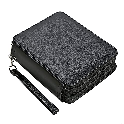 Lbxgap PU Pencil Case - 72 Slots Colored Pencil Case Organizer with Zipper for Watercolor Pens, Pencil Case Organizer for Artist - Image 1
