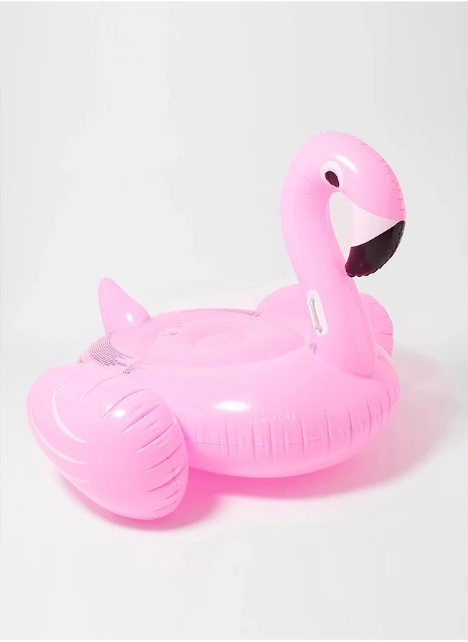 SUNNY LIFE Luxe Ride-On Float Rosie the Flamingo Bubblegum Pink