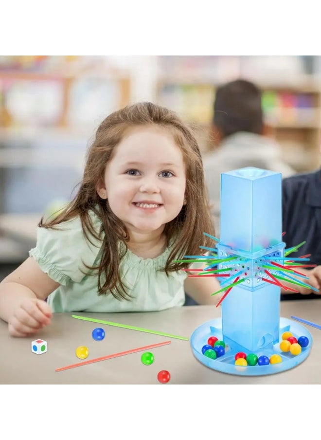 null - Pull Sticks Game Kerplunk Classic Kids Game With Beads Sticks And Game Unit Stick Games Helps To Build Close Interaction - Image 1