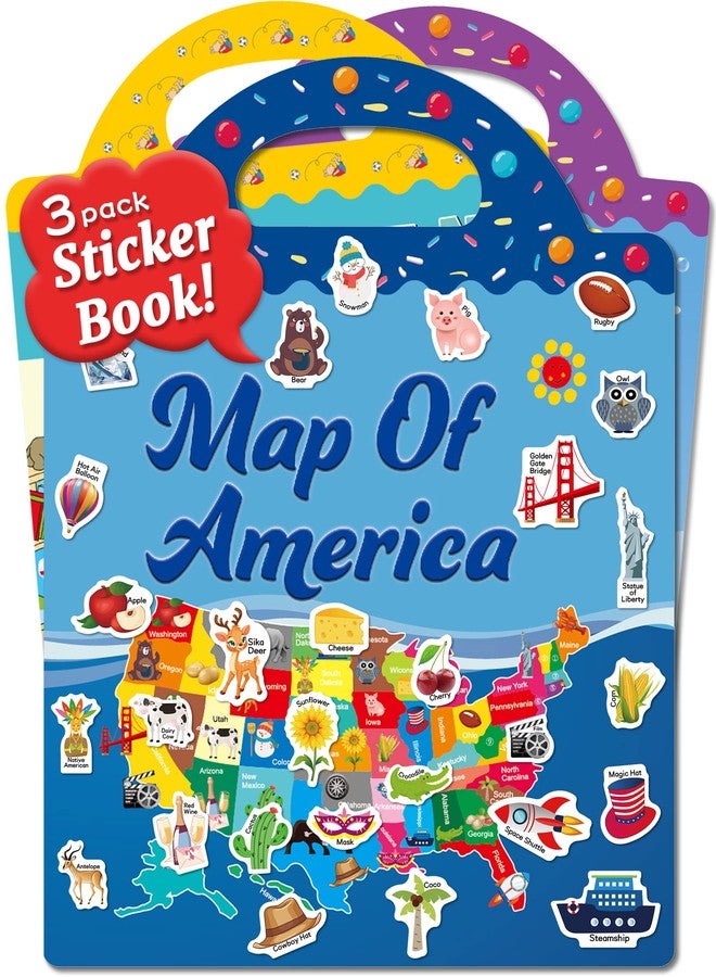 Benresive Reusable Sticker Books for Kids 2-4, Sticker Books for Toddlers 1-3 2-4, Toddler Travel Toys Activities Crafts Gifts - Image 1