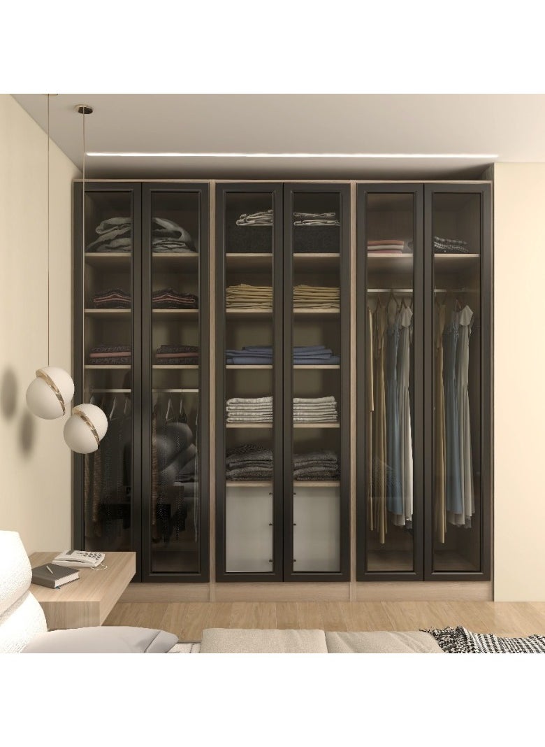 ماركة غير محددة دريسنج رووم عرض 240 سم ارتفاع 220سم بضلف زجاج  - Image 1