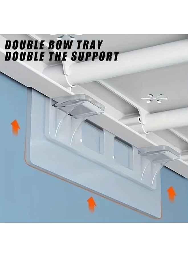 4pcs Strong Plastic Shelf Support Pegs Self Adhesive Cabinet Clips Bookshelf Organizer - Image 5