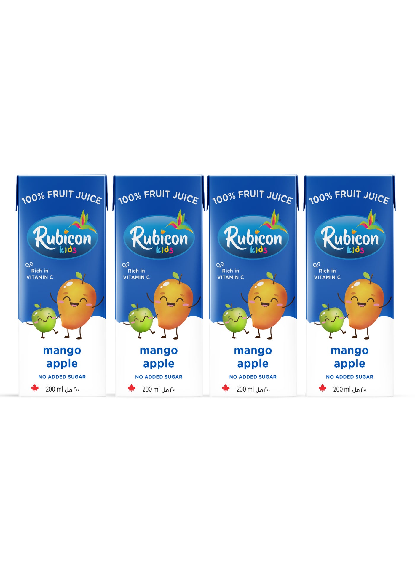 Rubicon Kids Mango Apple Fruit Juice, With Vitamin C, No Added Sugar