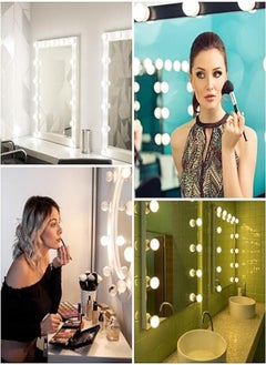 M MIAOYAN Vanity Mirror Light Kit, 10 Bulbs Hollywood Style LED Vanity Light with USB Cord, 3 Color Changes and 9 Levels of Brightness, Vanity Light for Vanity, Bathroom, Bedroom  - Image 5