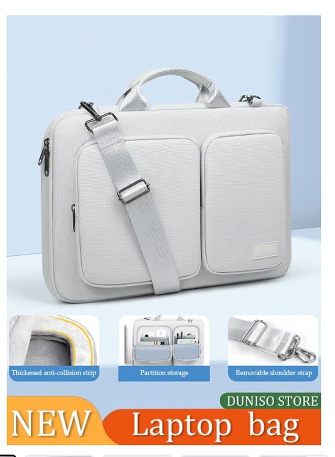 حقيبة لابتوب متعددة الوظائف ثلاثة في واحدة - حقيبة نزهة عمل من قماش أوكسفورد المقاومة للماء، تحمل باليد والحزام مع رباط حقيبة سفر - Image 1