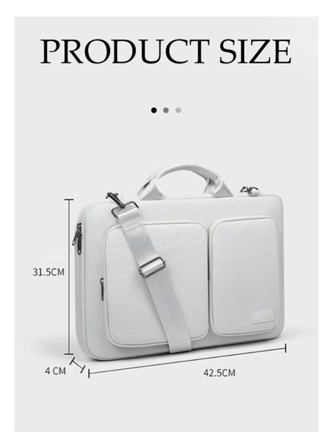 حقيبة لابتوب متعددة الوظائف ثلاثة في واحدة - حقيبة نزهة عمل من قماش أوكسفورد المقاومة للماء، تحمل باليد والحزام مع رباط حقيبة سفر - Image 2