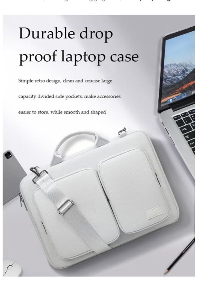 حقيبة لابتوب متعددة الوظائف ثلاثة في واحدة - حقيبة نزهة عمل من قماش أوكسفورد المقاومة للماء، تحمل باليد والحزام مع رباط حقيبة سفر - Image 3