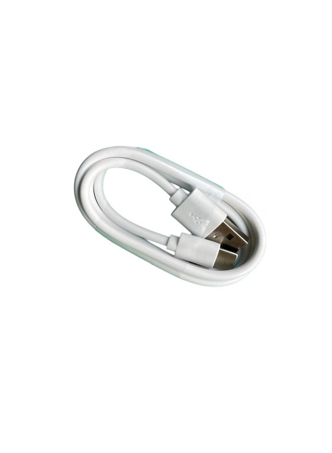 Loquat Type-c Charging Cable 2A Fast Charging Environmental Protection Small Fan Wireless Charging Headset Pvc With Machine Power Cord-Color:White-Model:Type-c Charging Cable 1m - Image 4