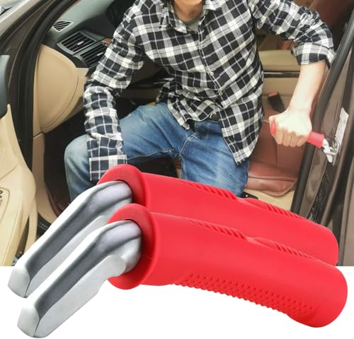 Valorcielo Auto Cane Portable Vehicle Support Handle Car Door Assist Bar Supports up to 300 Pounds Car Door Handle for Elderly 2Pack Red - Image 1